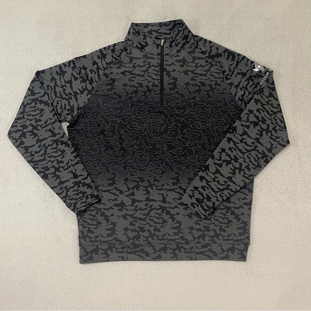 Peter Millar Men's Perth Crown Sport Medium Camo Print 1/4 Zip Golf Pullover